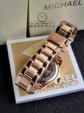 Michael Kors Women’s Quartz Rose Gold Stainless Steel Mother Of Pearl Dial 33mm Watch MK7364