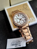 Michael Kors Women’s Quartz Rose Gold Stainless Steel Mother Of Pearl Dial 33mm Watch MK7364