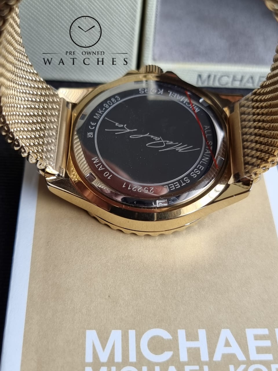 Michael Kors Men’s Quartz Gold Stainless Steel Gold Dial 43mm Watch MK9083