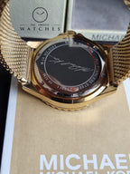 Michael Kors Men’s Quartz Gold Stainless Steel Gold Dial 43mm Watch MK9083