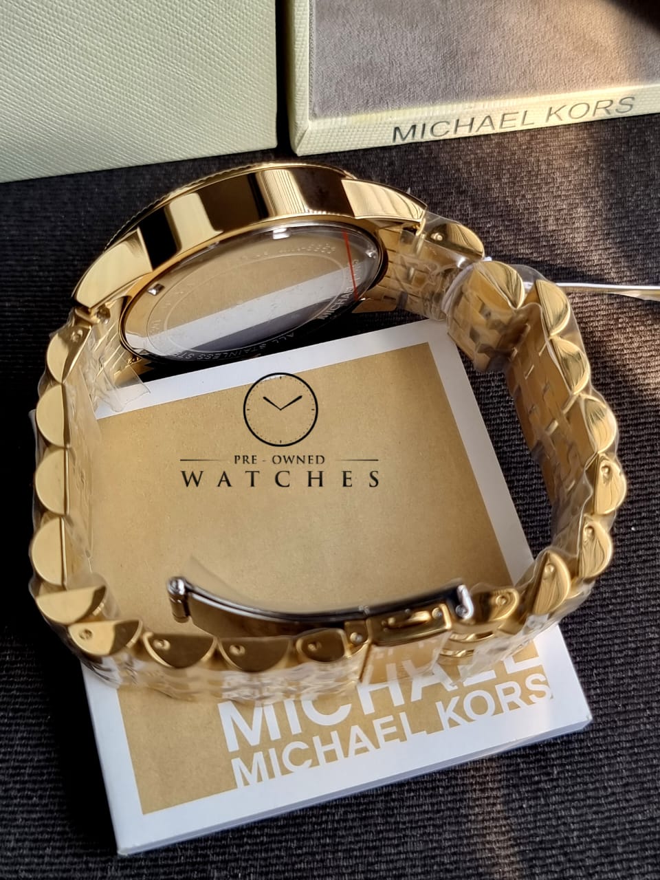 Michael Kors Men’s Quartz Gold Stainless Steel Gold Dial 43mm Watch MK8953