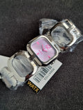 Watx Ladies Watch Light Pink Dial Silver Chain Silver Casing Quartz Watch