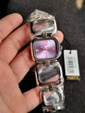 Watx Ladies Watch Light Pink Dial Silver Chain Silver Casing Quartz Watch