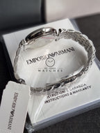 Emporio Armani Women’s Quartz Stainless Steel Mother of pearl Dial 32mm Watch AR1908