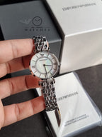 Emporio Armani Women’s Quartz Stainless Steel Mother of pearl Dial 32mm Watch AR1908