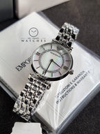 Emporio Armani Women’s Quartz Stainless Steel Mother of pearl Dial 32mm Watch AR1908