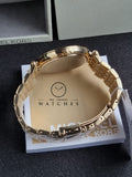 Michael Kors Women’s Stainless Steel Gold Dial 39mm Watch MK3216