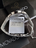 Movado Men’s Quartz Swiss Made Stainless Steel Black Dial 40mm Watch 0607199
