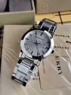 Burberry Men's BU9000 Large Check Stainless Steel Bracelet Watch