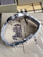 Burberry Men's BU9000 Large Check Stainless Steel Bracelet Watch