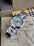 Burberry Men's BU9000 Large Check Stainless Steel Bracelet Watch
