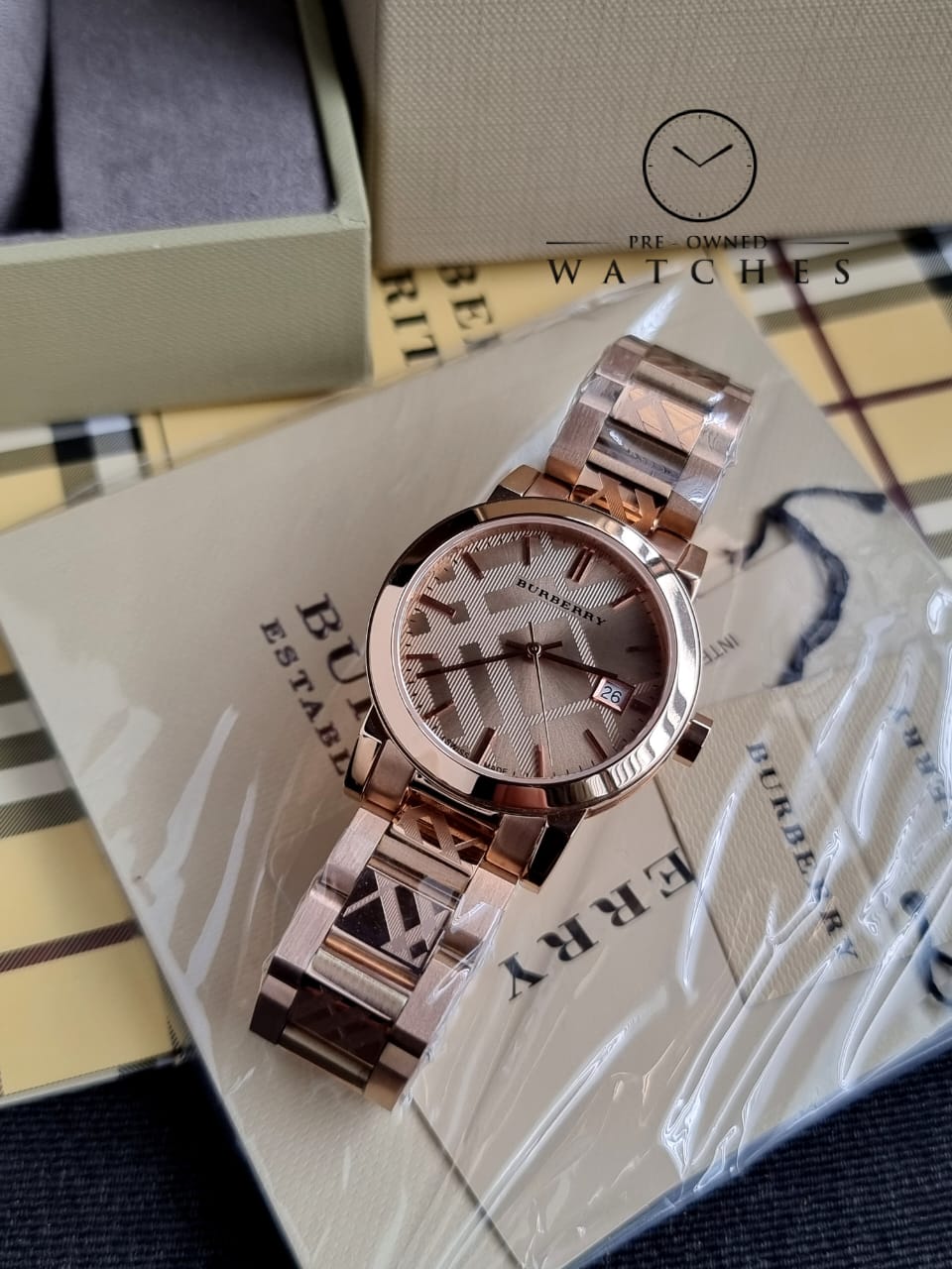 Burberry The City Rose Gold-Tone Ladies Watch BU9146