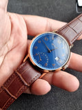 Gant Gents Watch Blue Dial Rose Gold Casing 42mm Dial Size Quartz Watch