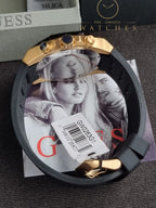 Guess Men’s Quartz Silicone Strap Black Dial 44mm Watch GW0263G1