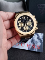 Guess GW0583G2 Empire Black Silicone Mens Watch GW0583G2