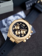 Guess GW0583G2 Empire Black Silicone Mens Watch GW0583G2