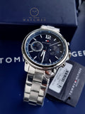 Tommy Hilfiger Men’s Quartz Stainless Steel Blue Dial 46mm Watch 1791534