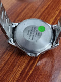 Timex Silver Chain Black Bezel Black Dial Quartz Watch