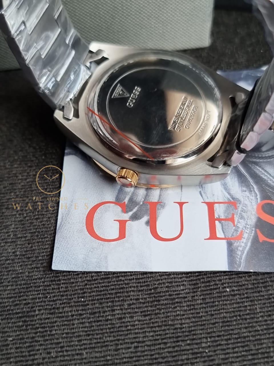 Guess Men’s Quartz Two-tone Stainless Steel Green Dial 42mm Watch GW0265G8