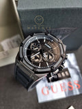 Guess Men’s Quartz Black Silicone Strap Black Dial 44mm Watch GW0263G4