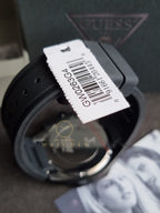 Guess Men’s Quartz Black Silicone Strap Black Dial 44mm Watch GW0263G4