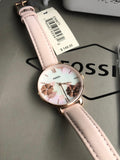 Fossil Women’s Quartz Beige Leather Strap White Follower Dial 36mm Watch ES4671