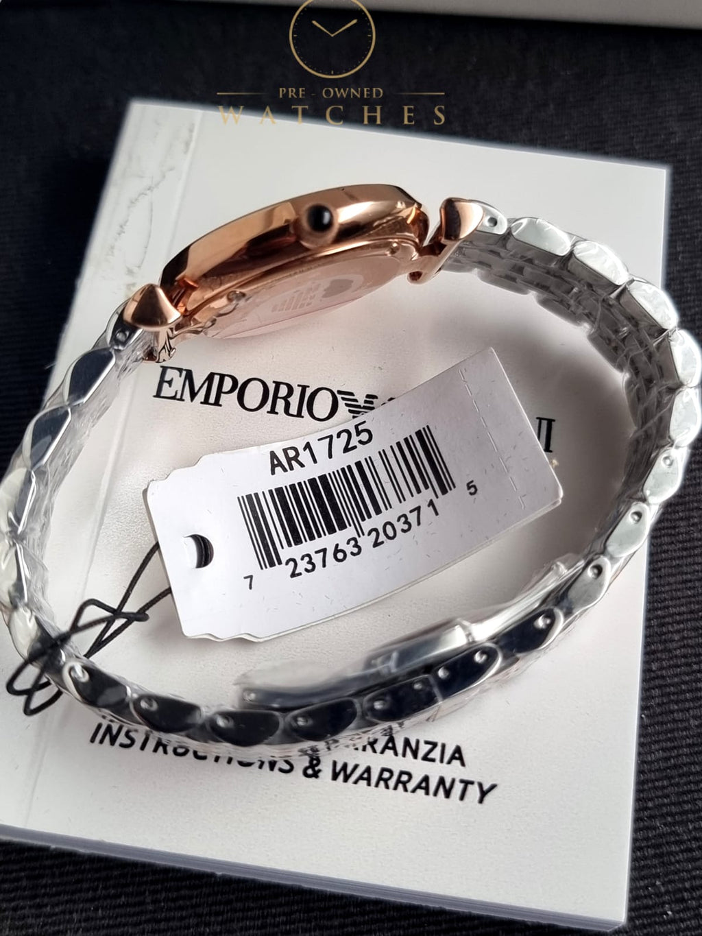 Emporio Armani Women’s Analog Stainless Steel Grey Dial 32mm Watch AR1725