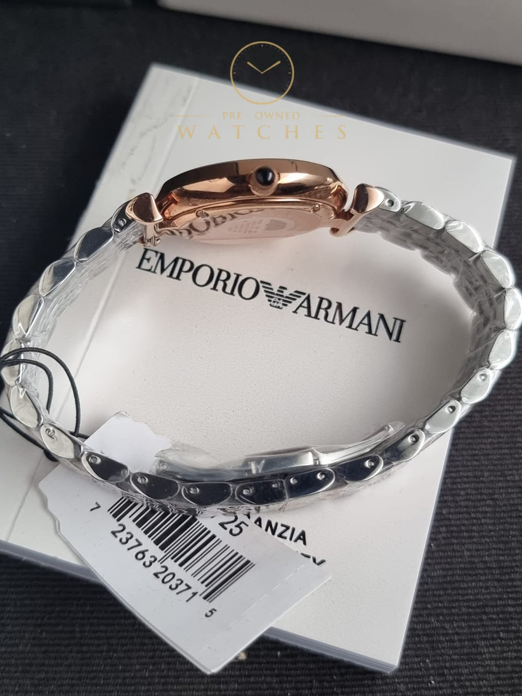 Emporio Armani Women’s Analog Stainless Steel Grey Dial 32mm Watch AR1725
