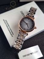 Emporio Armani Women’s Analog Stainless Steel Grey Dial 32mm Watch AR1725
