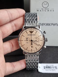 EMPORIO ARMANI Chronograph Quartz Beige Dial Men's Watch AR11239