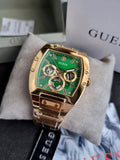 Guess Men’s Quartz Gold Stainless Steel Green Dial 43mm Watch GW0456G3