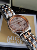 Michael Kors Women’s Quartz Stainless Steel Multi Colour Dial 34mm Watch MK6482