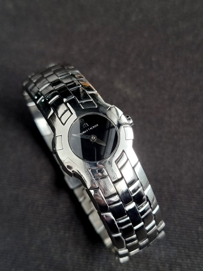 Vintage Maurice Lacroix Intuition 59858 Stainless Steel Quartz Ladies Watch 2048 Main Image