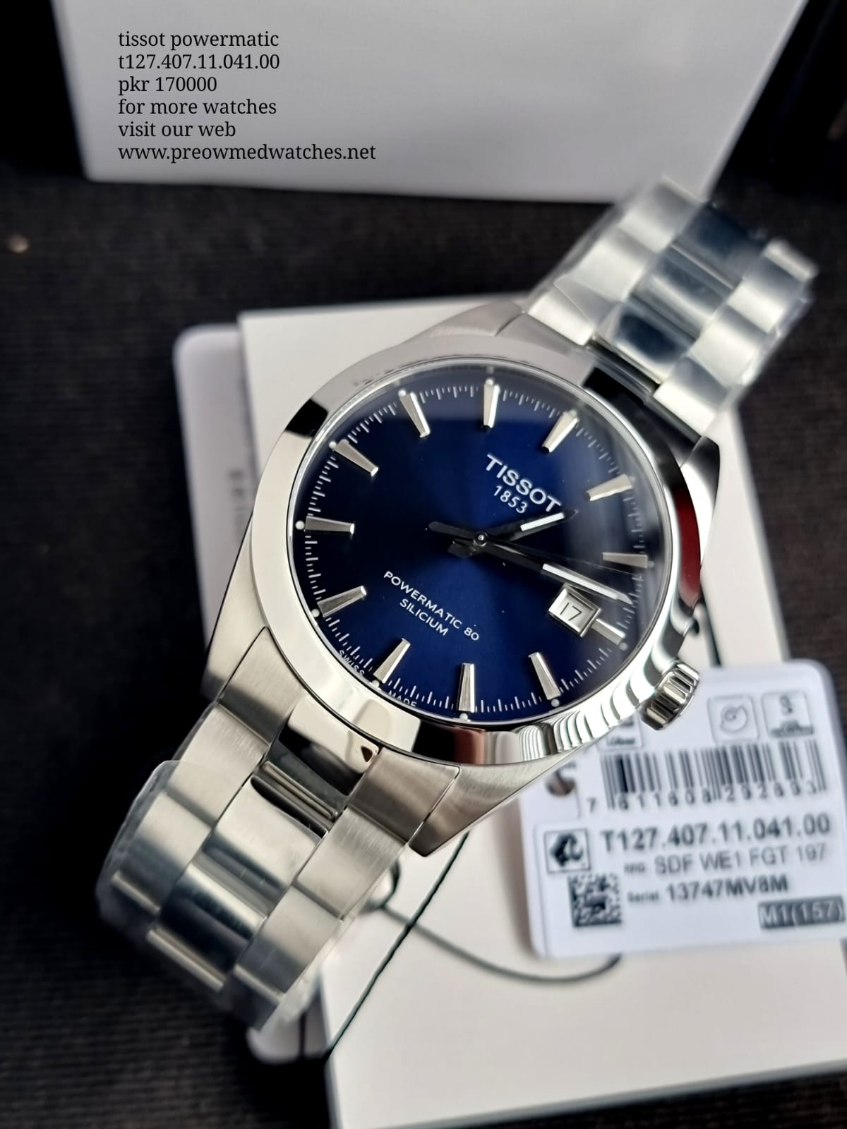TISSOT GENTLEMAN POWERMATIC 80 SILICIUM T127.407.11.041.00