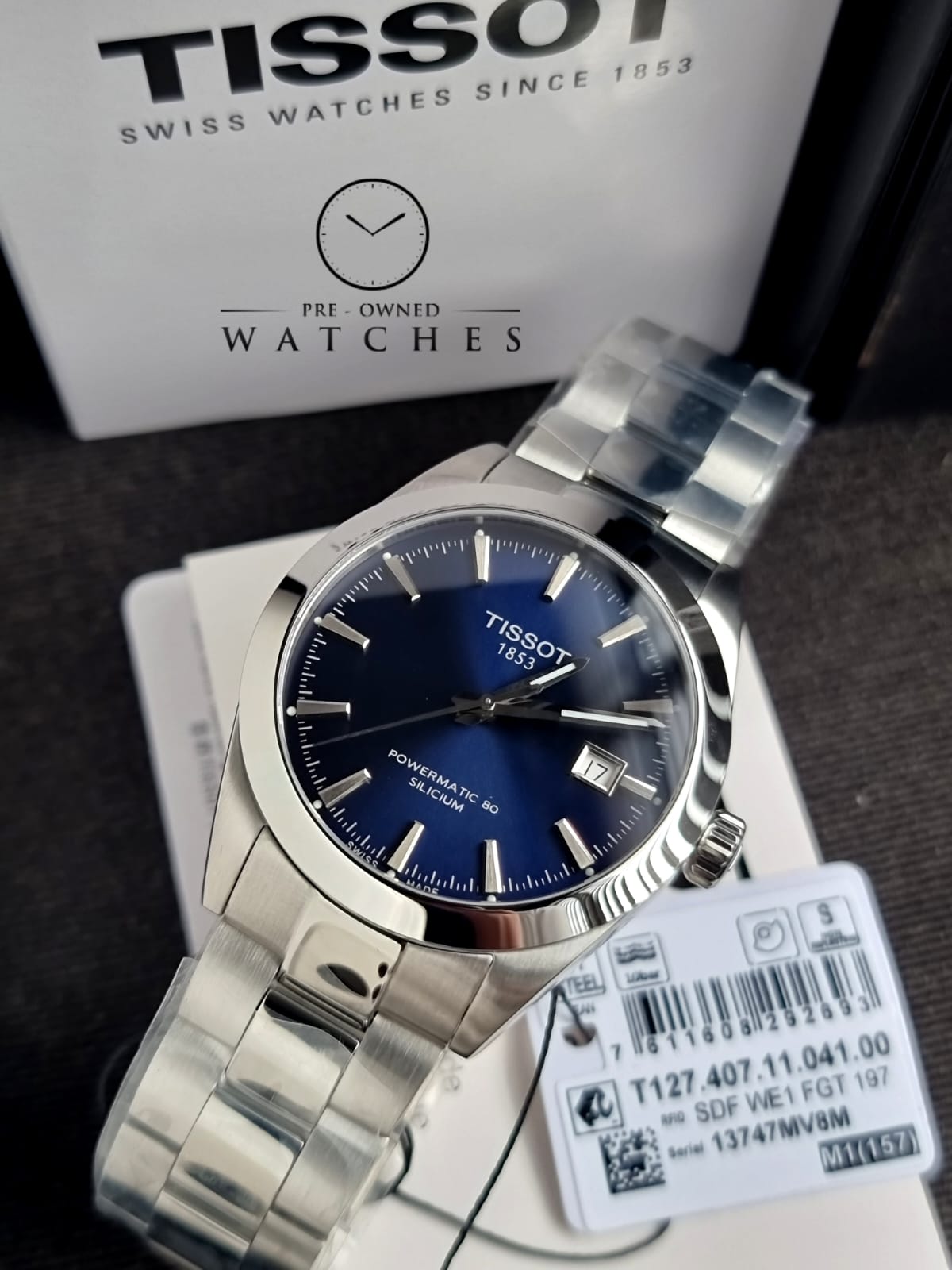 TISSOT GENTLEMAN POWERMATIC 80 SILICIUM T127.407.11.041.00