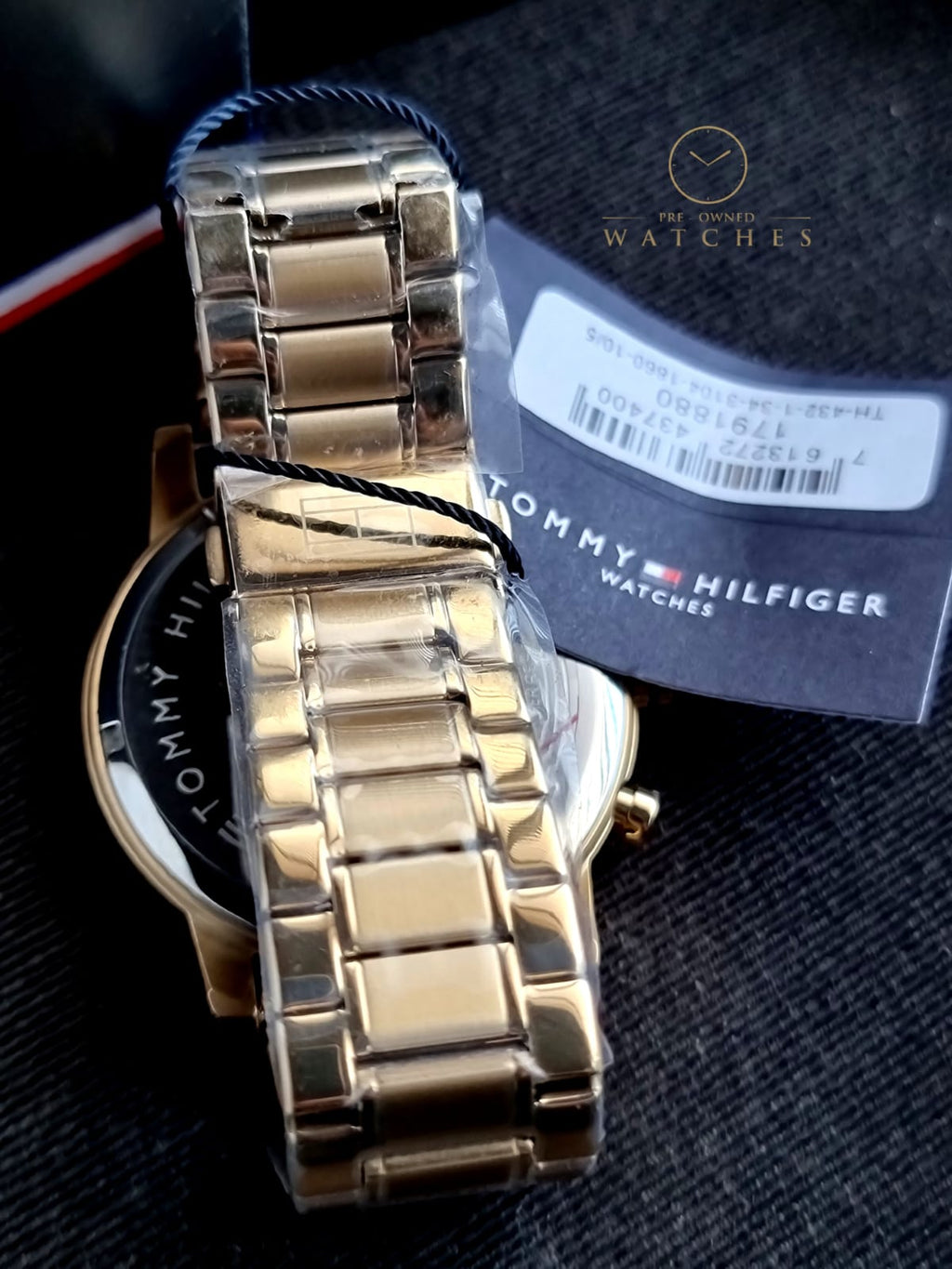 Tommy Hilfiger Men’s Quartz Gold Stainless Steel Blue Dial 44mm Watch 1791880