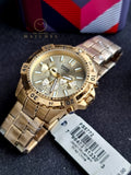 FOSSIL Garrett Chronograph Quartz Gold Dial Men's Watch FS5772