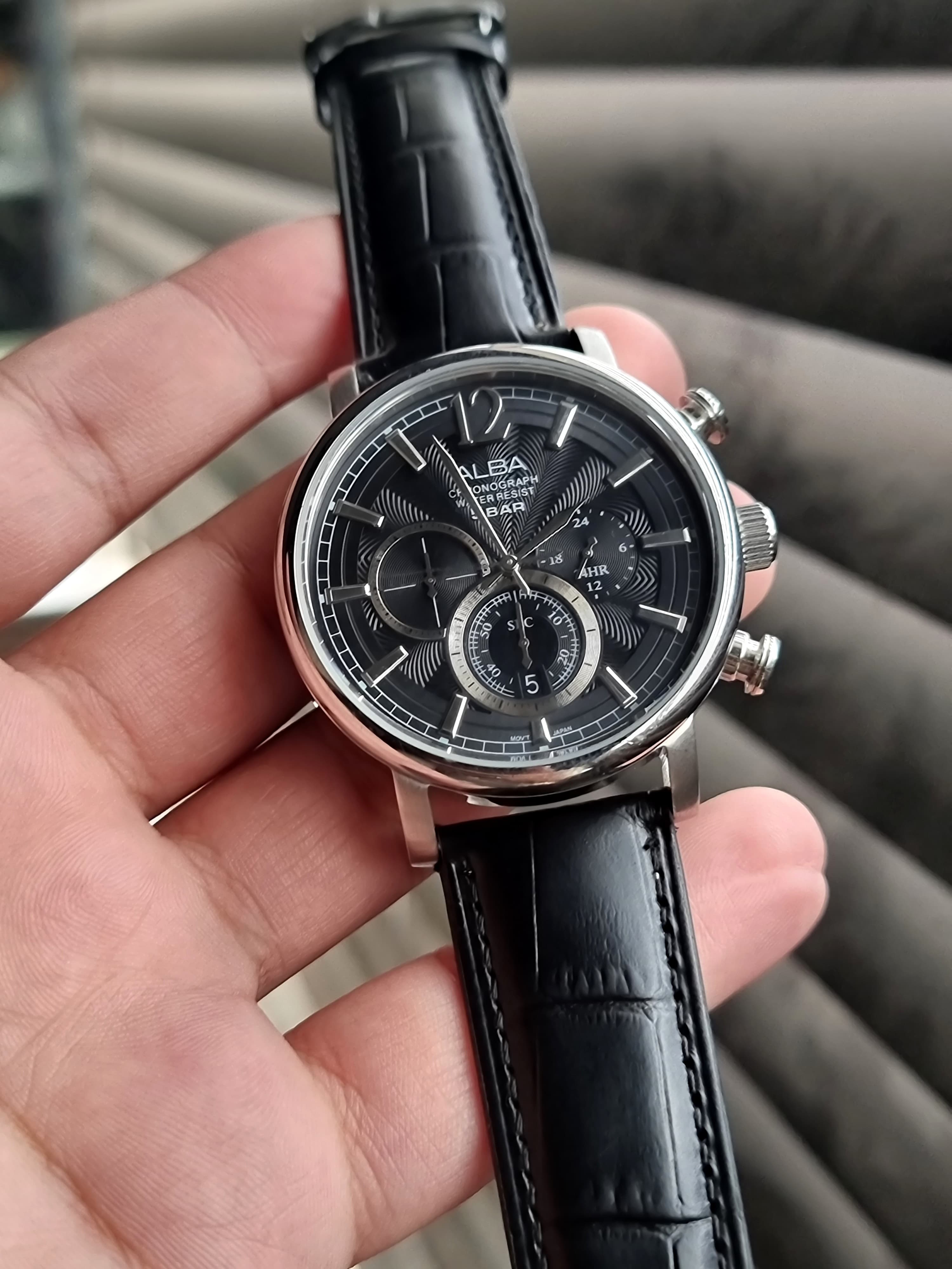 Alba Sub Brand Of Seiko Chronograph Gents Watch 44mm Quartz Watch