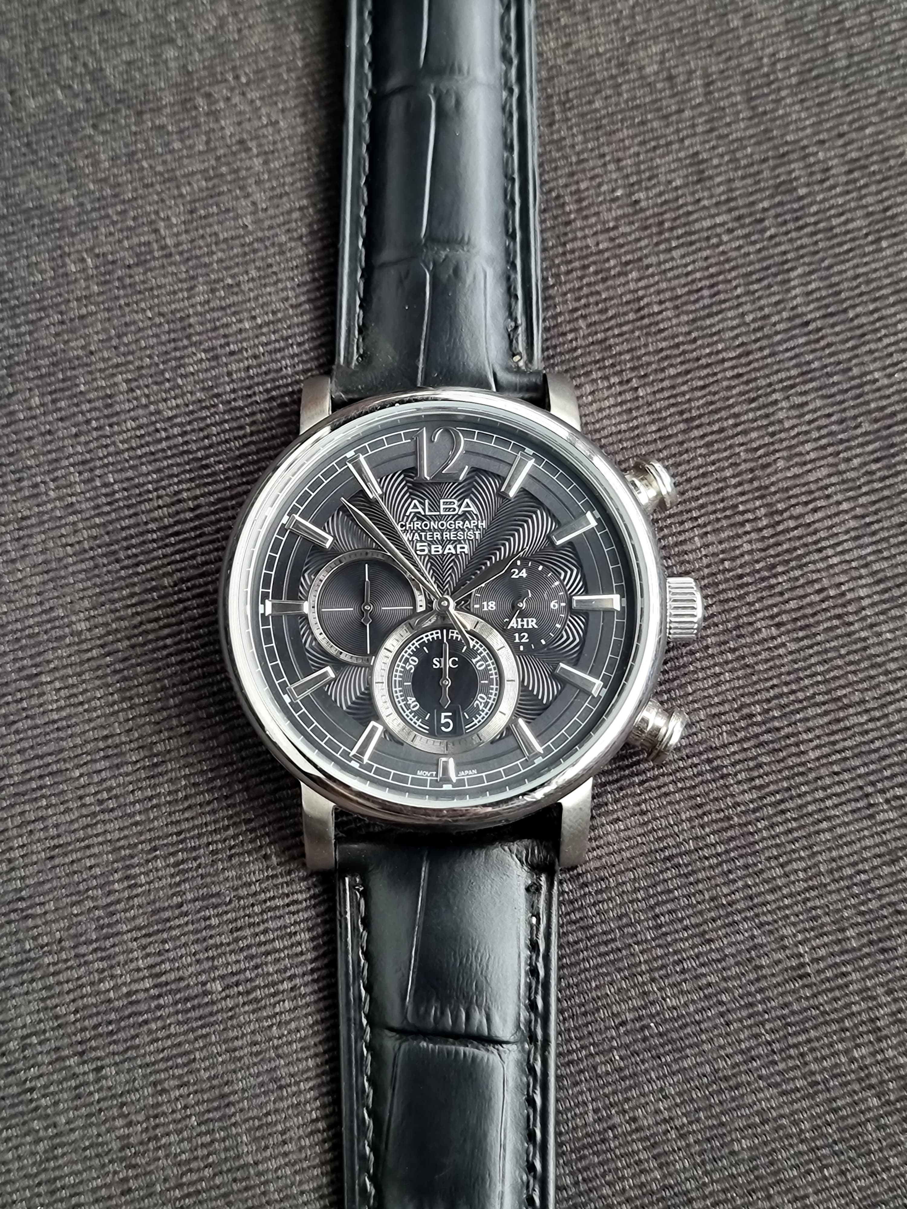 Alba Sub Brand Of Seiko Chronograph Gents Watch 44mm Quartz Watch