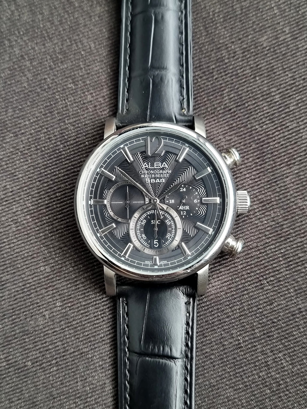 Alba Sub Brand Of Seiko Chronograph Gents Watch 44mm Quartz Watch