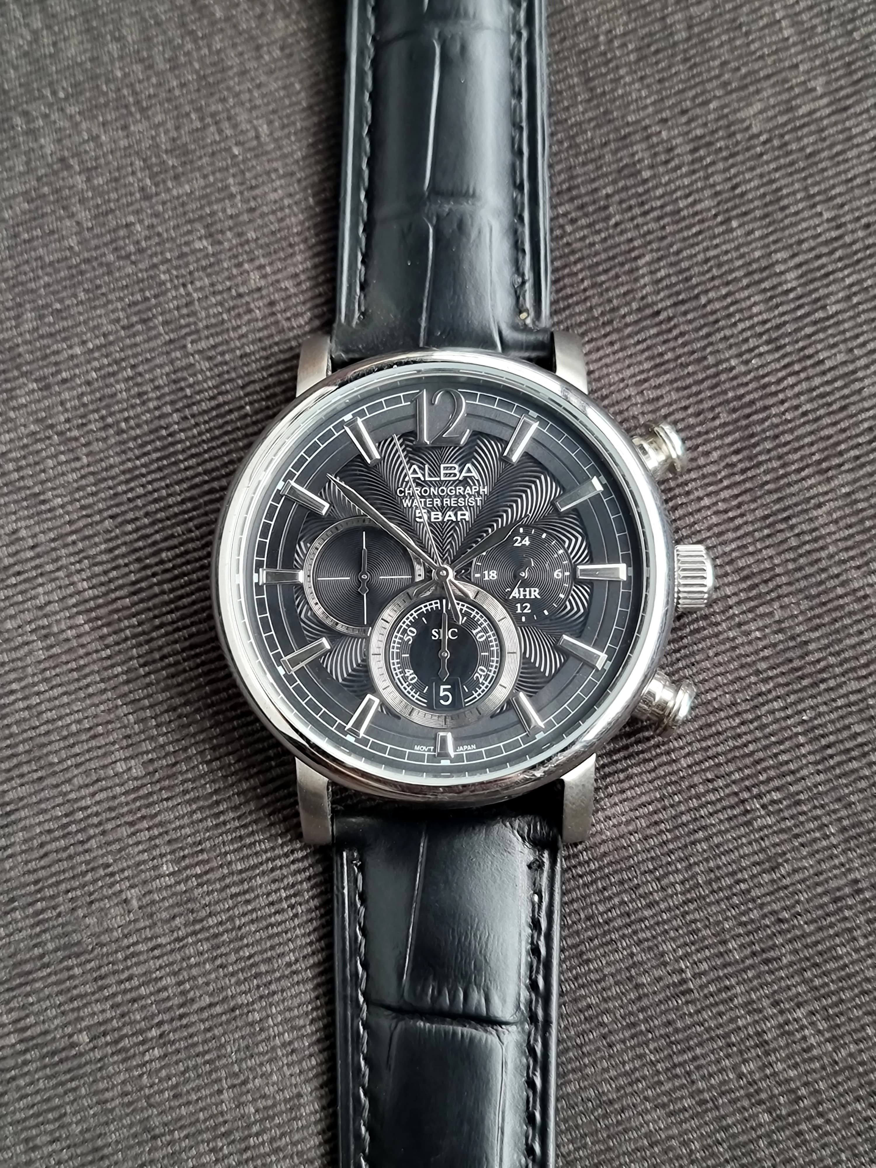 Alba Sub Brand Of Seiko Chronograph Gents Watch 44mm Quartz Watch