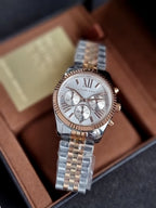 Michael Kors Women’s Quartz Stainless Steel Strap Silver Dial 38mm Watch MK5735