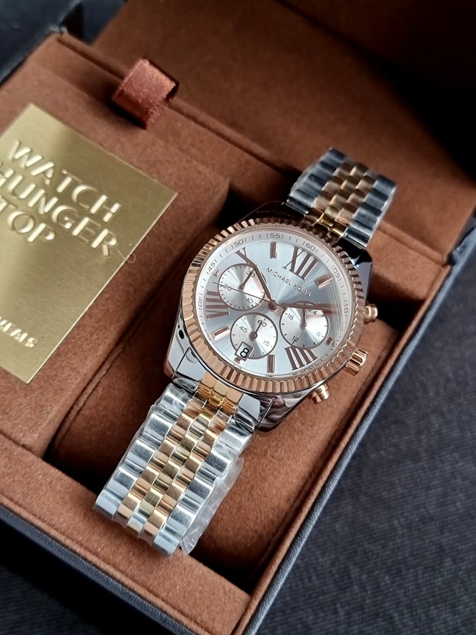 Michael Kors Women’s Quartz Stainless Steel Strap Silver Dial 38mm Watch MK5735