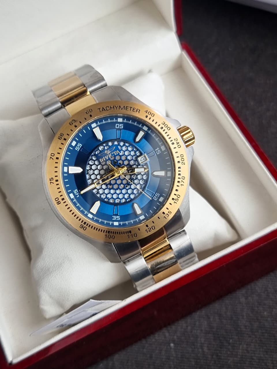 INVICTA Speedway Blue Dial Two-tone Men's Watch Item No. 25338