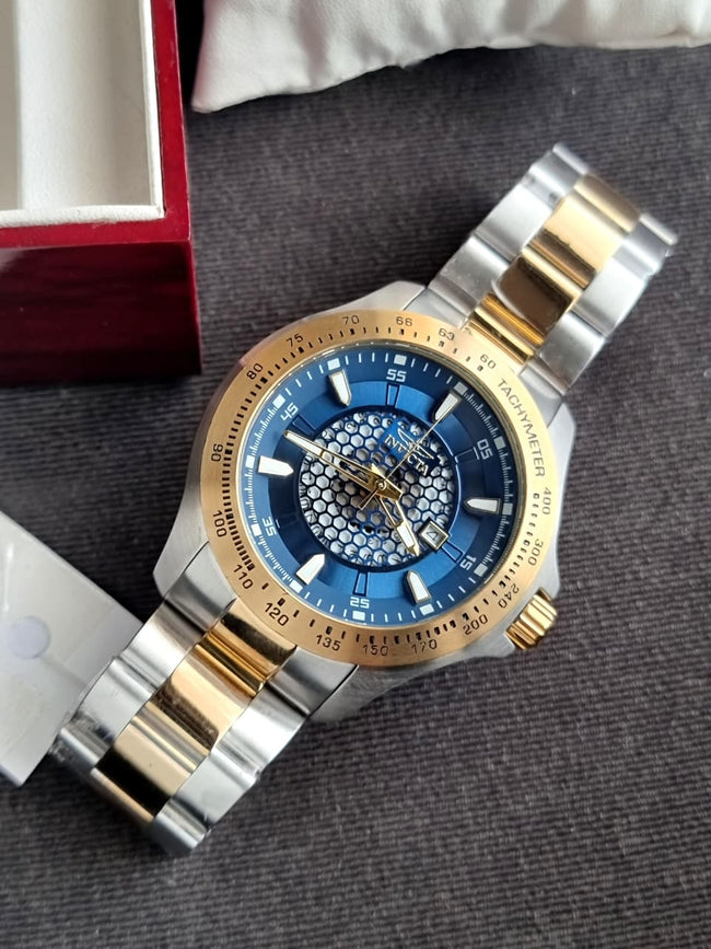 INVICTA Speedway Blue Dial Two-tone Men's Watch Item No. 25338 Main Image