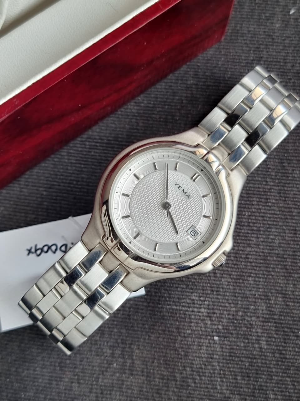 Yema Silver Chain White Dial Silver Casing Quartz Watch