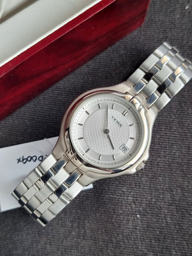 Yema Silver Chain White Dial Silver Casing Quartz Watch Main Image