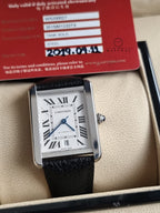 CARTIER Tank Solo XL Automatic Silver Dial Men's Watch Item No. W5200027