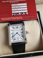 CARTIER Tank Solo XL Automatic Silver Dial Men's Watch Item No. W5200027