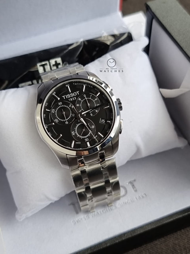TISSOT Men’s Quartz Swiss Made Stainless Steel Silver Dial 41mm Watch T035.617.11.051.00 Main Image